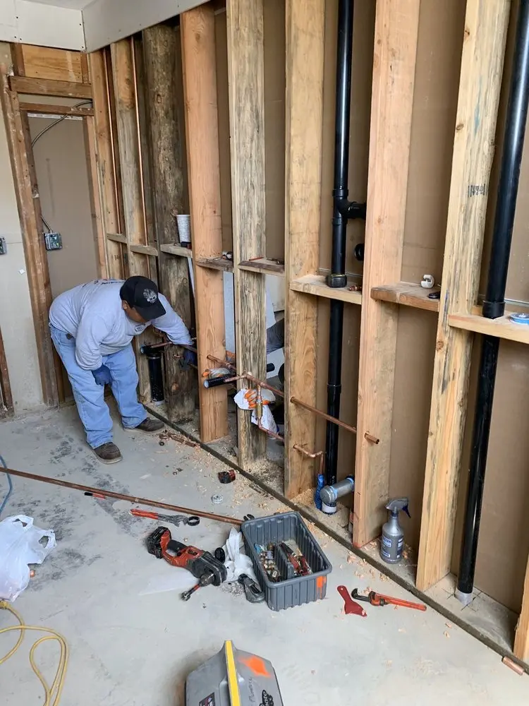 Commercial rough-in plumbing for Water Heater Replacement in Independence